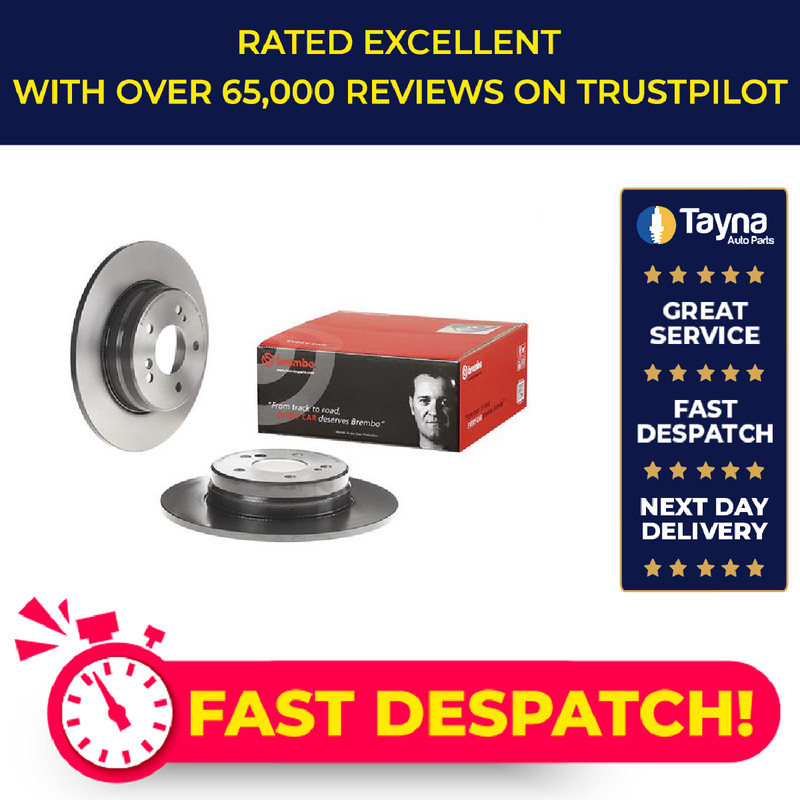 2x Brake Discs Pair Solid fits MERCEDES C270 S203, W203 2.7D Rear 00 to 07 290mm