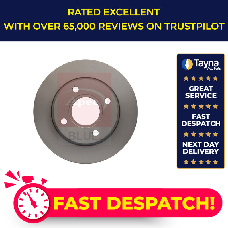 2x Brake Discs Pair Solid fits FORD FIESTA Mk4 1.25 Front 95 to 00 239mm Set New