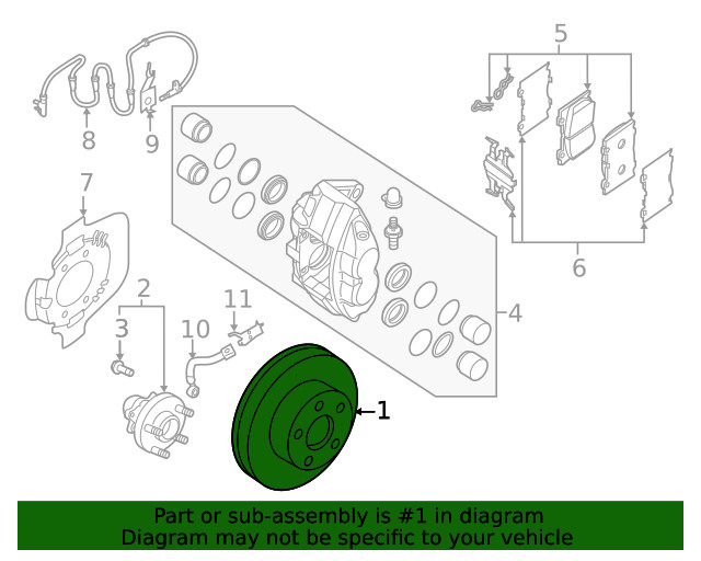 Genuine Nissan Disc Brake Rotor 40206-JL00A gallery