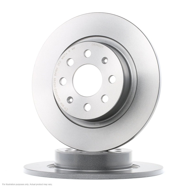 2X APEC Rear Brake Discs for ABARTH GRANDE PUNTO 2007-10 264mm Solid SDK6452 gallery