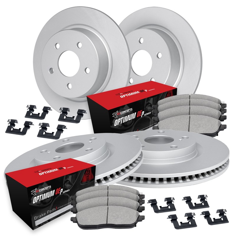 R1 Concepts Wduh2 76051 R1 Brake Rotors Carbon Coated W Optimum Oe Pads gallery