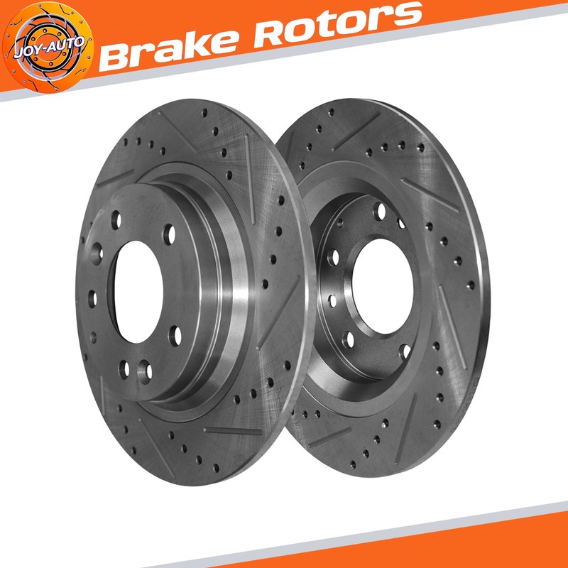 2x 280mm Rear Drilled Brake Rotors for Ford Fusion Lincoln MKZ Zephyr Mercury
