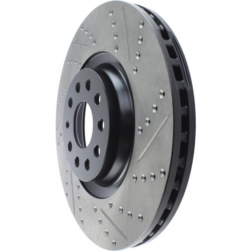 StopTech For Audi S3 2015-2020 Sport Slotted and Drilled Brake Rotor gallery