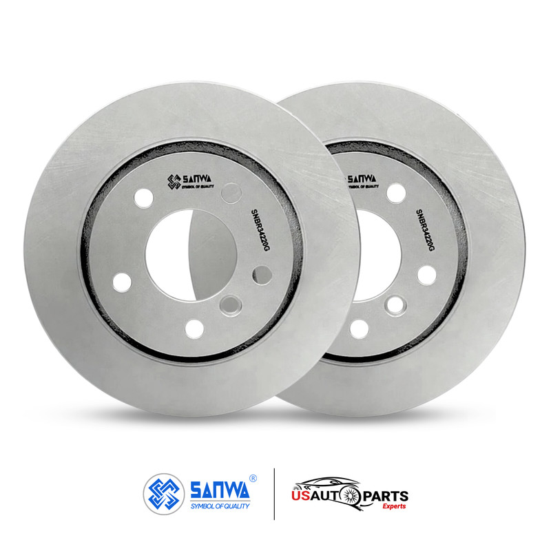 SET OF 2 REAR BRAKE ROTOR VENTED & GEOMET COATED 294 mm FOR BMW 325Ci 96-06 2.5L gallery