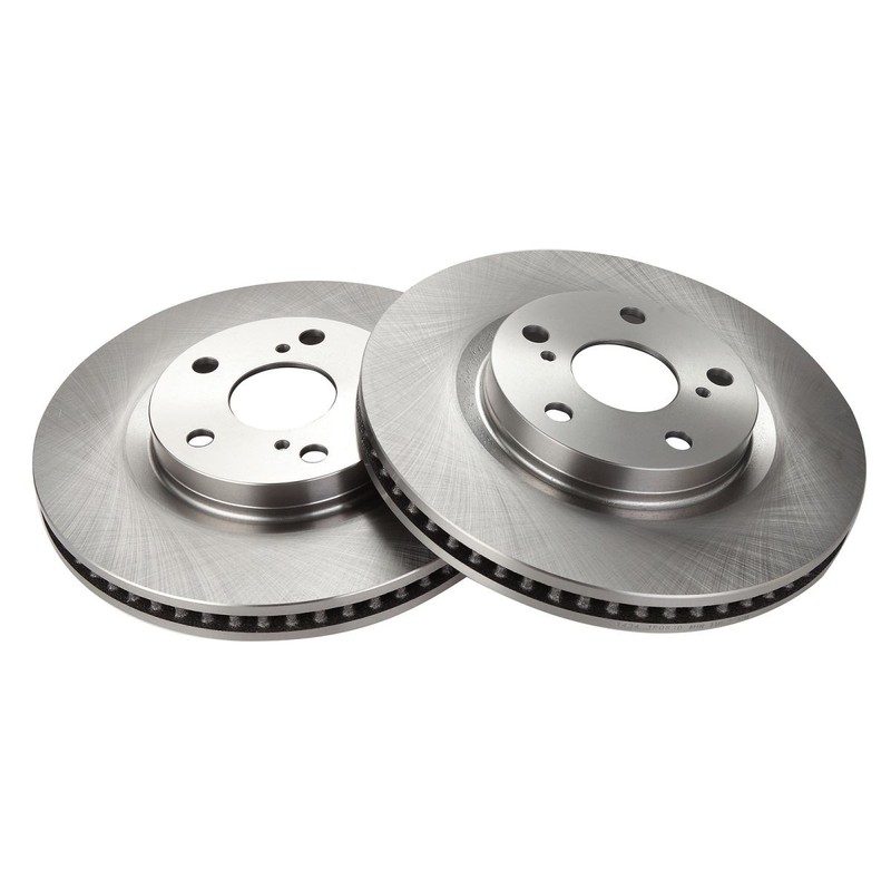 TRQ Front Disc Brake Rotor Left & Right Kit for Lexus Toyota Pontiac Scion gallery