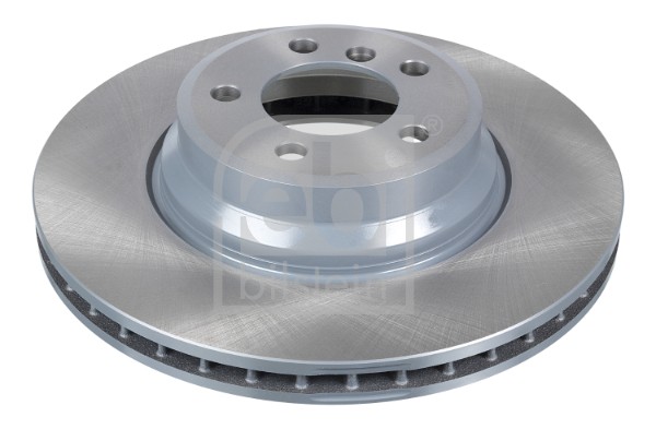 2X Febi 24466 Front Brake Discs Pair 348mm Vented Fits Bmw 7 Series