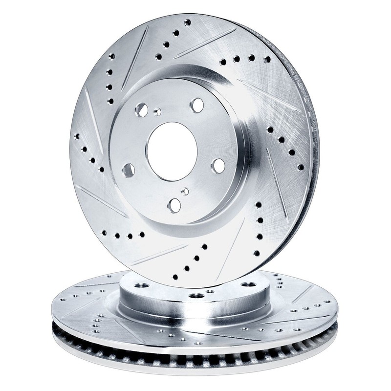 For Dodge Charger 73-76 R1 Concepts Drilled & Slotted Front Brake Rotor Set gallery