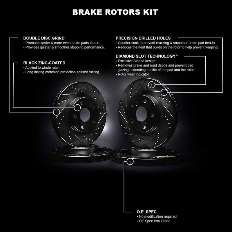 R1 Concepts Whpn2 27023 R1 Concepts Brake Rotor D S Black gallery