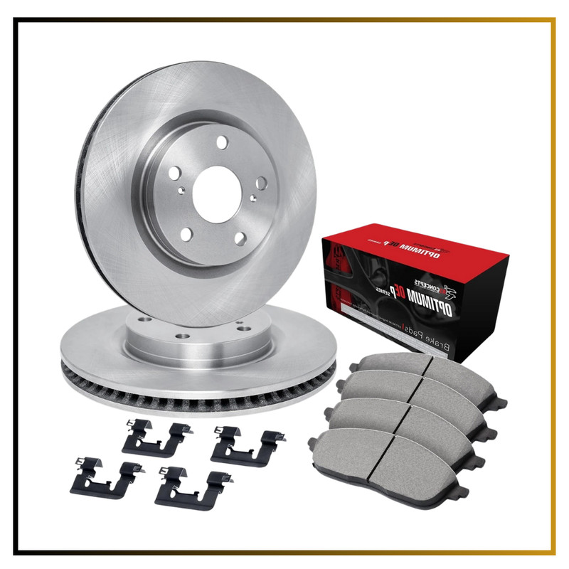 Rear Brake Kit w/ Rotors and Pads Fits 2020-2022 Ford Police Interceptor Utility