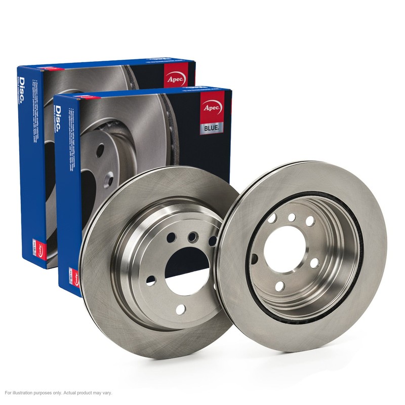 2X APEC Rear Brake Discs for BMW 3 Touring 2014-19 300mm Vented SDK6805