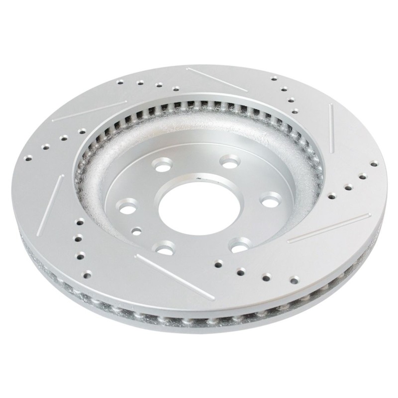 Performance Disc Brake Rotor Drilled & Slotted Front Rear G-Coated Set gallery