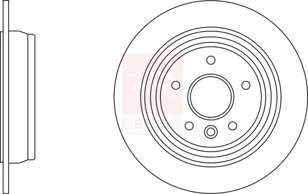 2x Brake Discs Pair Solid Rear 302mm SDK6756 Apec Blue Set LR039935 Quality New