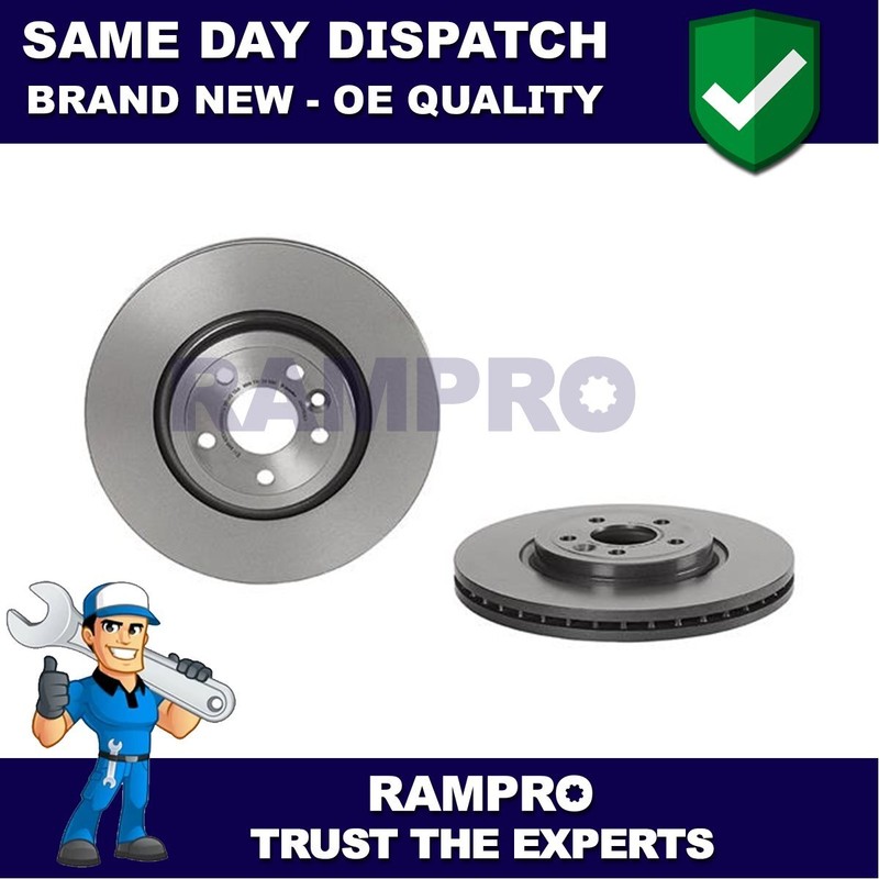 Rampro Front Brake Disc Fits Jaguar F-Pace Land Rover Range Velar