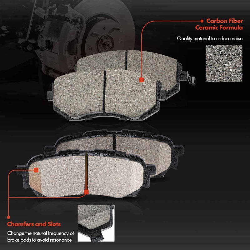 Front & Rear Drilled Brake Rotors & Ceramic Brake Pads for Subaru Impreza Saab gallery