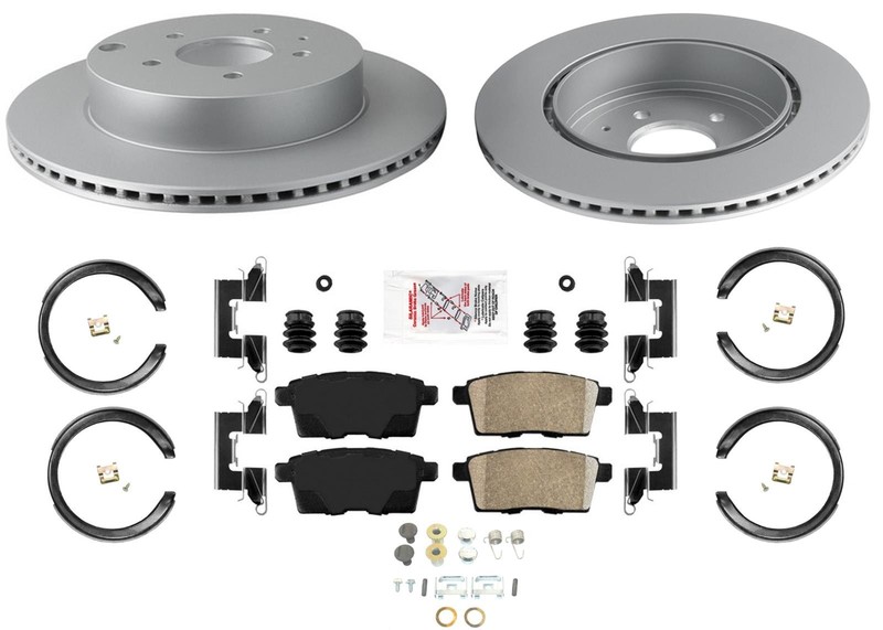 Rear Improved Performance Disc Brake Rotors & Brake Pads For Mazda CX-9 07-15
