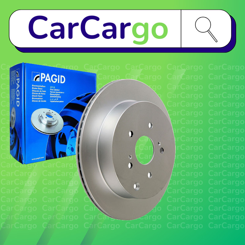 Pagid Vented Rear Brake Discs Pair Suzuki Grand Vitara 2.0 AWD 2005-2015 308 mm