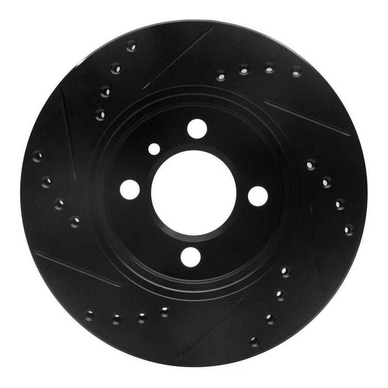 Disc Brake Rotor-Brake Rotor - Drilled And Slotted - Black DFC 633-31017R gallery
