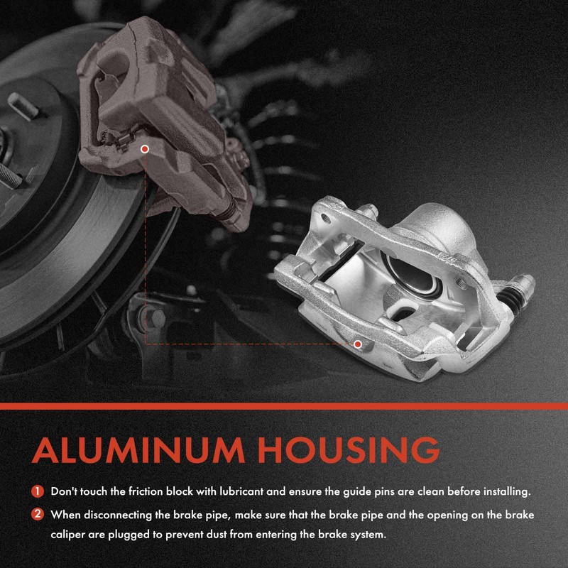 Front Drilled Rotor & Ceramic Brake Pads + Calipers for Honda Element 03-11 CR-V gallery