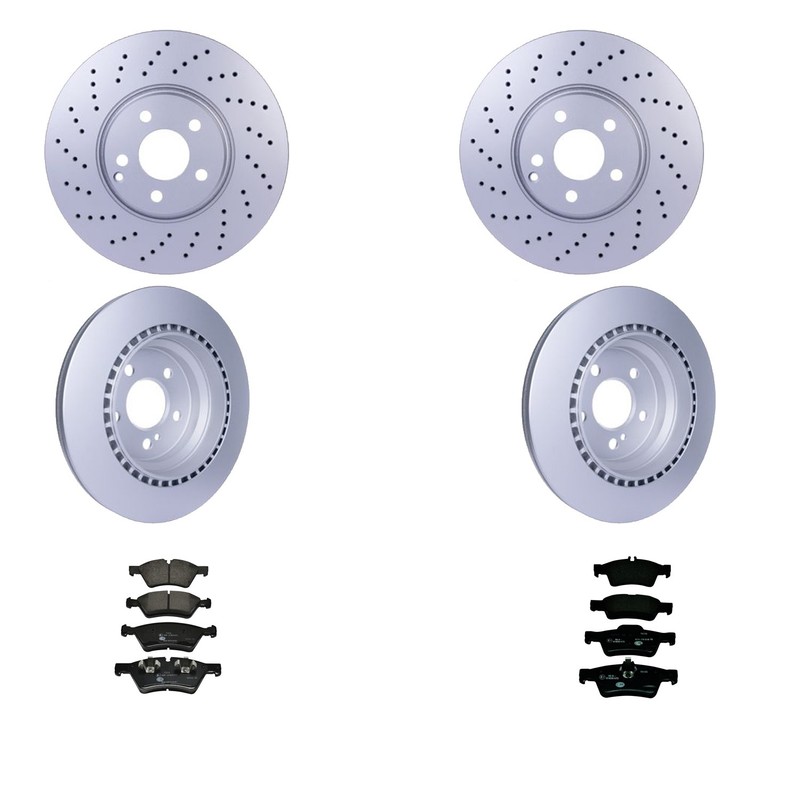 Hella Disc Brake Rotor Kit For Mercedes