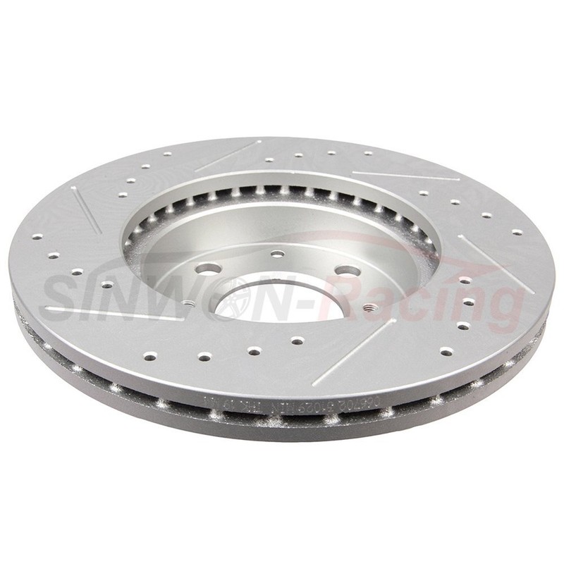 Front Brake Rotors Ceramic Pad Drill Slot For 1993-2000 Honda Civic Coupe DX/HX gallery