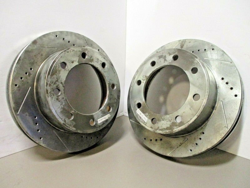 Power Stop AR8580XL AR8580XR Brake Rotor Set Slotted/Drilled 00-05 4WD F250