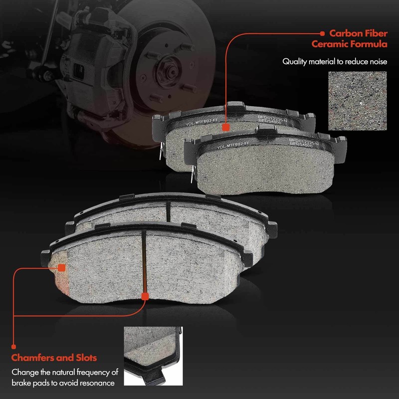 12x Front & Rear Disc Brake Rotors & Ceramic Brake Pads for Nissan INFINITI G20 gallery