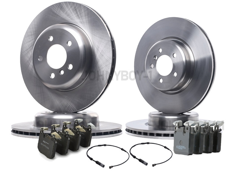 FRONT REAR BRAKE DISCS PADS SENSORS 370mm 345mm FOR BMW 330i F30 M SPORT