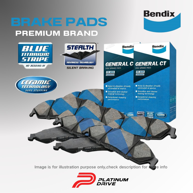 Full Set Disc Rotors+Bendix GCT Brake Pads for Mitsubishi Lancer CF CJ CY 07-19 gallery
