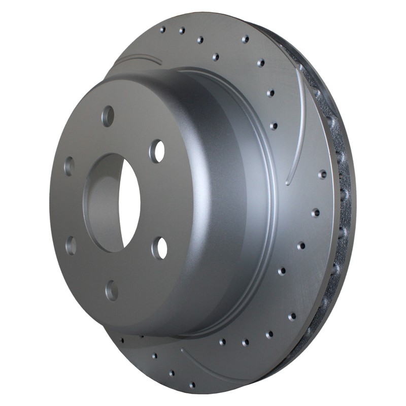 Front Rear Brake Kit Drilled Rotors TRW Pro Metallic Pads For Caddy Chevy GMC V8 gallery
