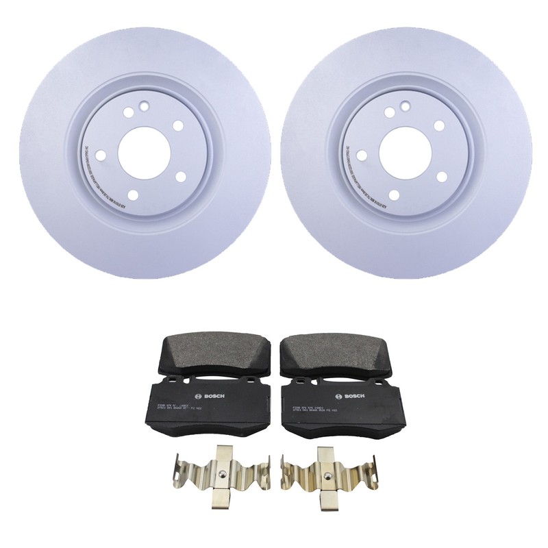 Hella Front Rotor Bosch QuietCast Semi-Met Brake Pad Kit For R129 SL500 Base RWD