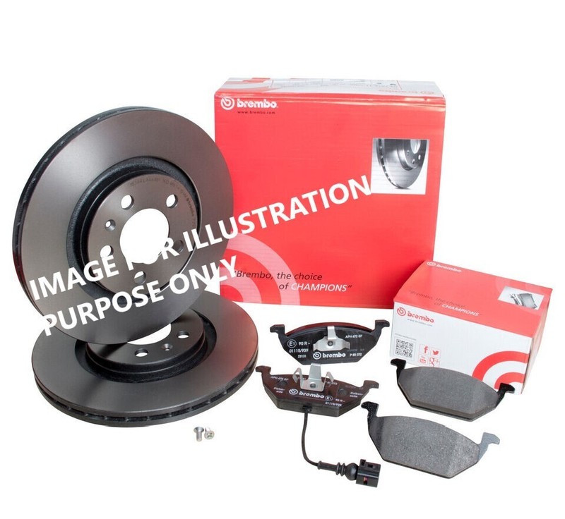 FOR SKODA Karoq 1.5 TSI NU7 BREMBO FRONT BRAKE DISCS 312MM & BRAKE PADS SET