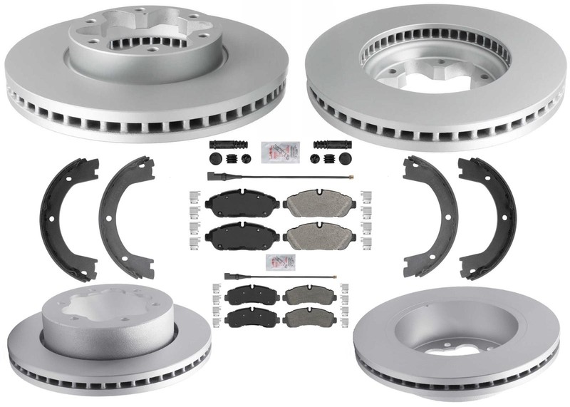 Disc Brake Rotors & Brake Pads for Ford Transit Van 350HD 20-25 Dual Rear Wheel