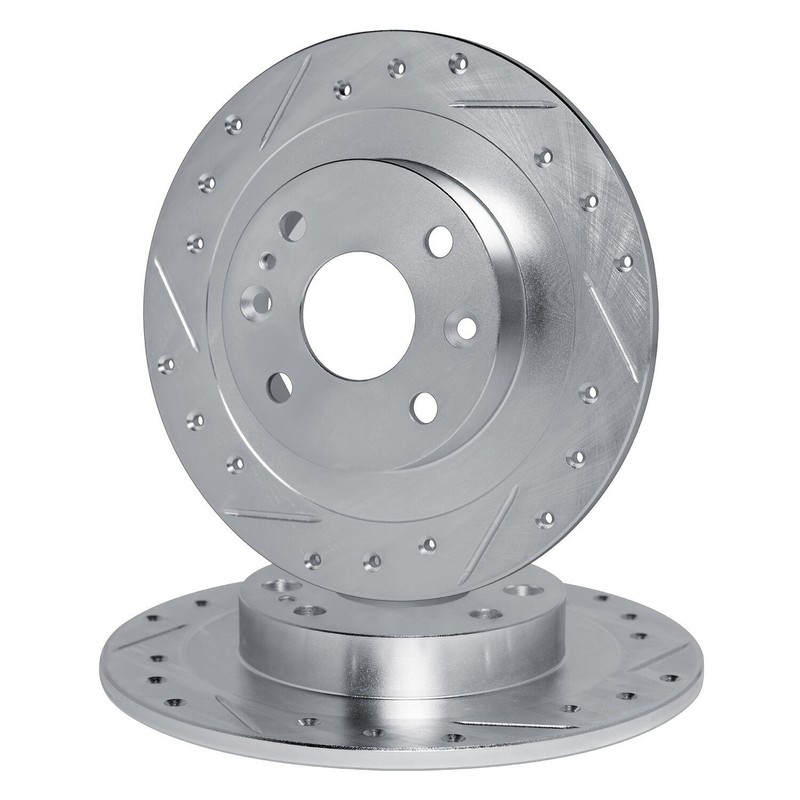 For MG MGB 1973-1980 R1 Concepts Drilled & Slotted Front Brake Rotor Set gallery