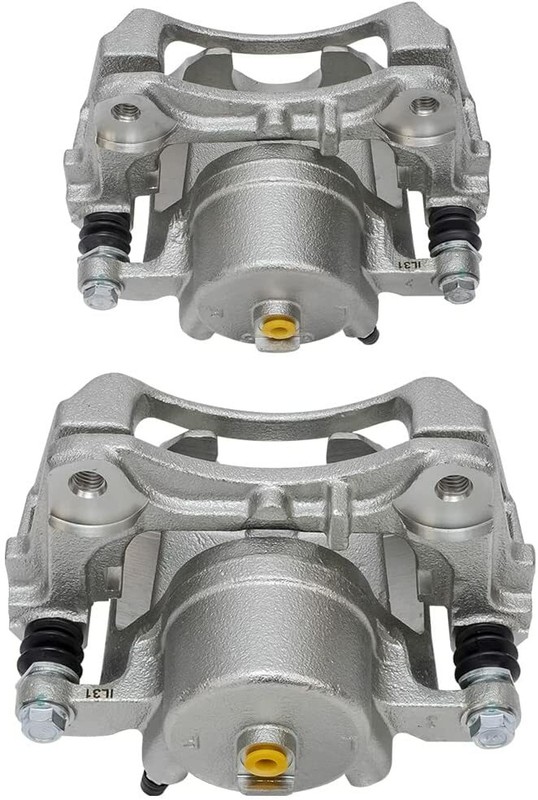 Front Drilled Rotors + Brake Calipers & Ceramic Brake Pads for 2006-12 Malibu G6 gallery