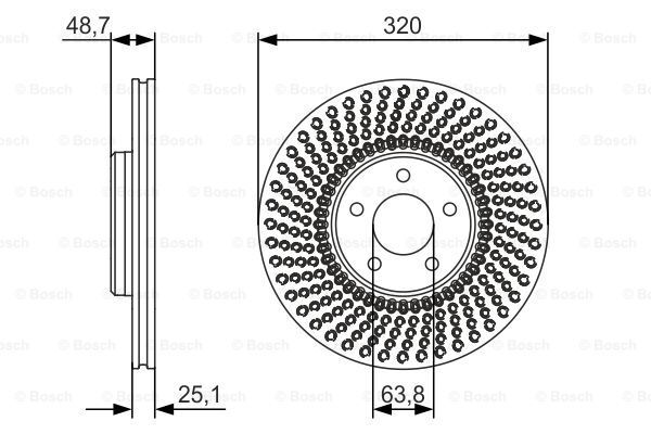 Fits Volvo V40 2012-2019 Brake Disc Front AST #1 31341644 31400818 gallery