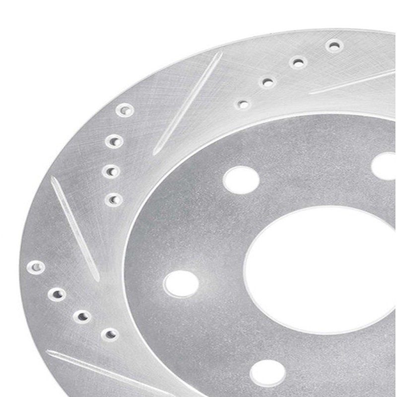 For Chevy Silverado 1500 Classic 2007 Rotor Set | Silver | Drilled and Slotted gallery