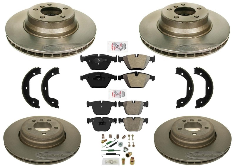Carbon Performance Disc Brake Rotors & Brake Pads For 2002-2005 BMW 745i