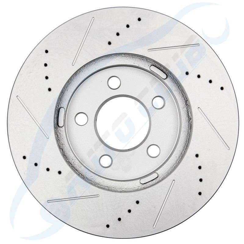 Front & Rear drilled Amd Slotted Brake Rotors Ceramic Pads For Crown Vic Marquis gallery