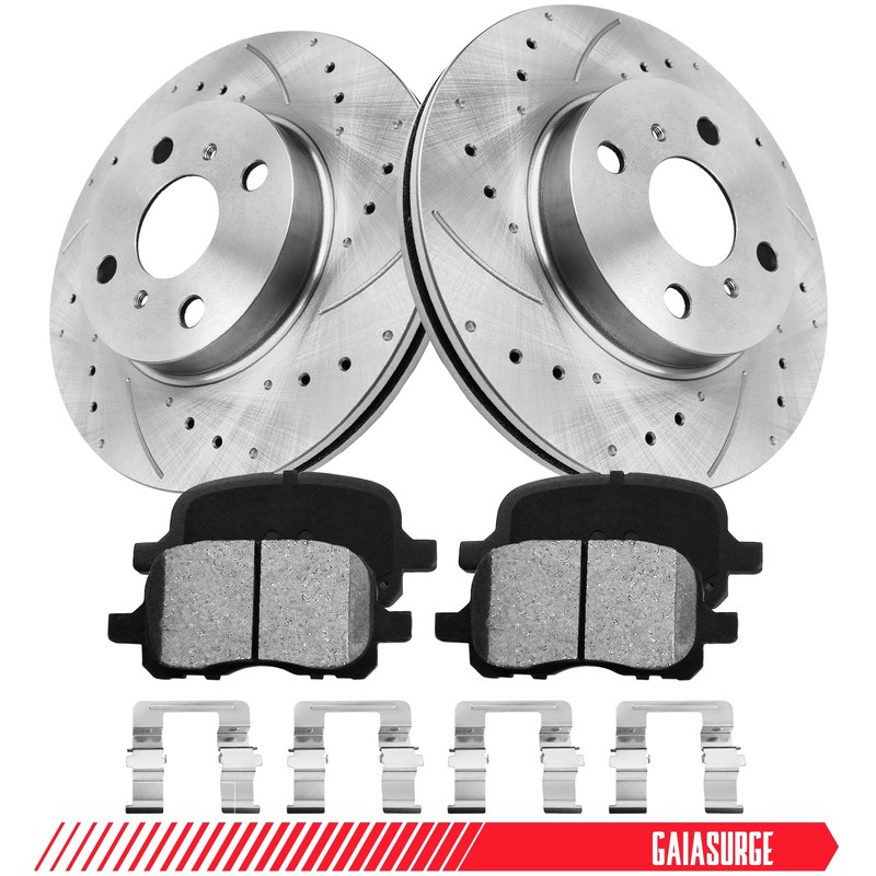 Front Brake Rotors Ceramic Pads Kits for 1998 – 2002 Chevy Prizm Toyota Corolla