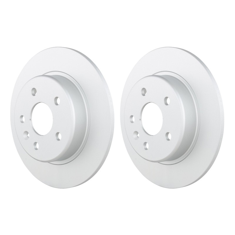 Bosch QuietCast Pair Set of Rear Disc Brake Rotors for Bolt EV Cruze Volt FWD