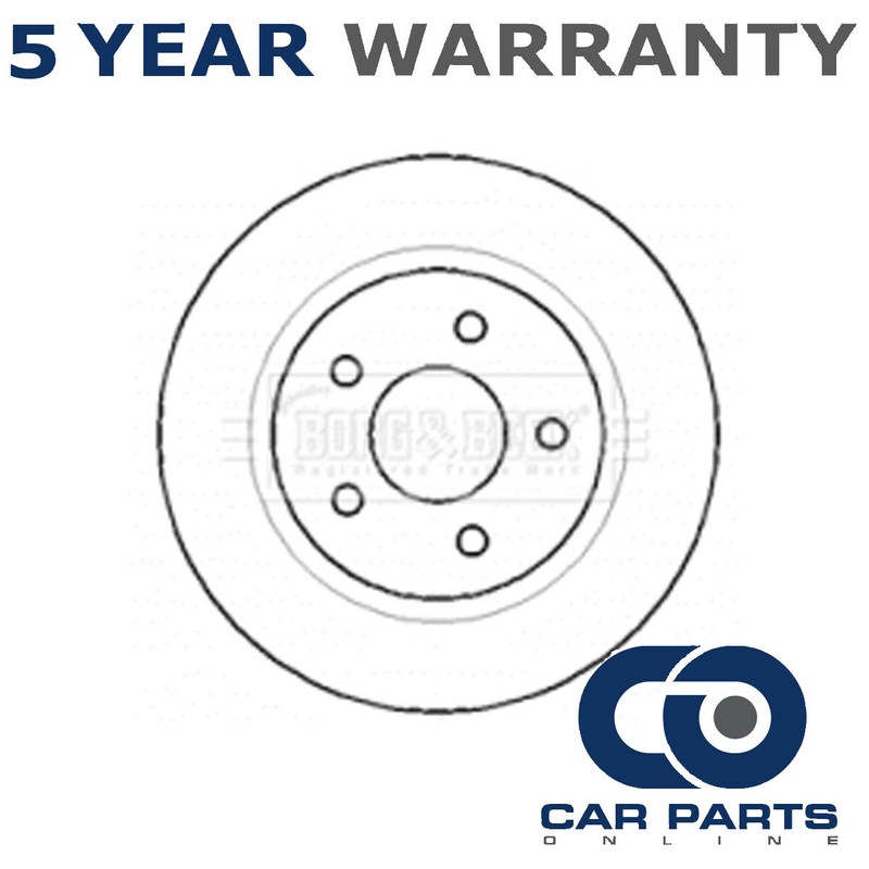 Brake Disc Rear CPO Fits Ford Transit Connect 2002-2013 1.8 D dCi 2T142A315AA