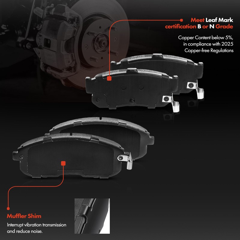 12x Front & Rear Disc Brake Rotors & Ceramic Brake Pads for Nissan INFINITI G20 gallery