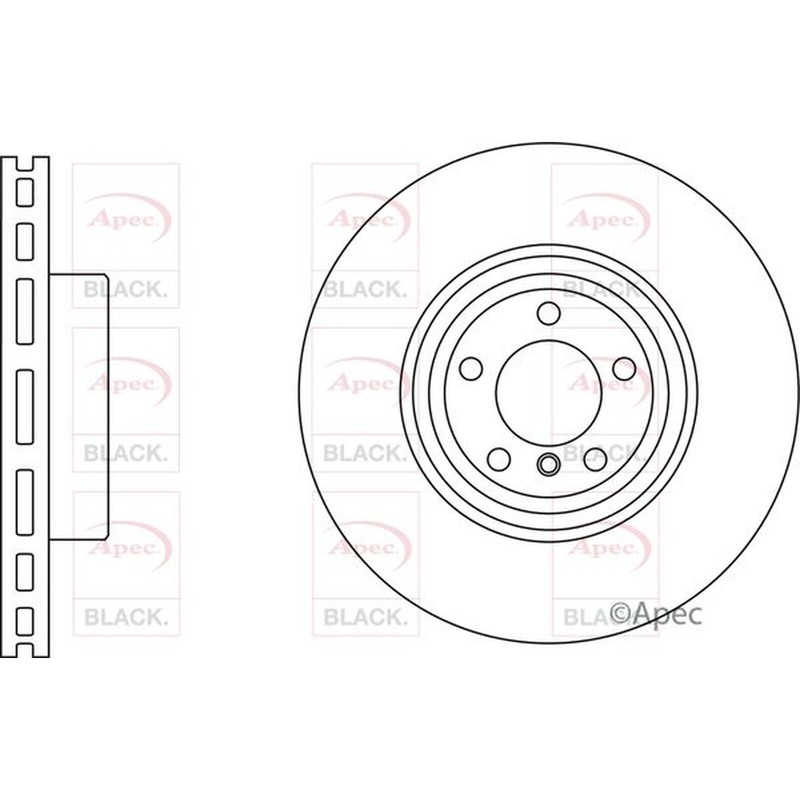 Apec Black Brake Disc Rear DSK3249B – Improved longevity and performance