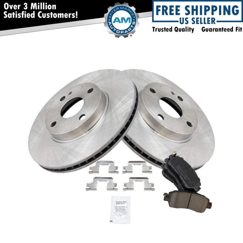 Front Posi Ceramic Disc Brake Pads & Rotors Kit for 16-20 Scion iA