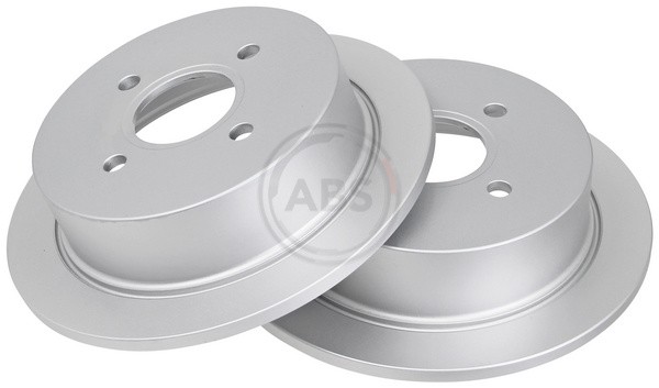 ABS 16227 Rear Brake Discs Pair 270mm Solid Fits Ford Escort Classic Orion