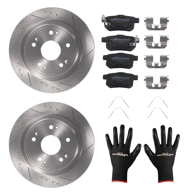 Rear Brake Rotors & Ceramic Pads Kit for Acura TSX 2009 2010 2011-2014 S31479