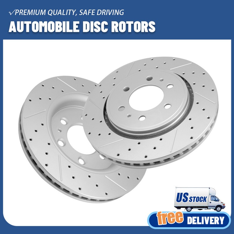 For F-150 2010 – 2020 Expedition Navigator 2007 -2021 Front Drilled Brake Rotors