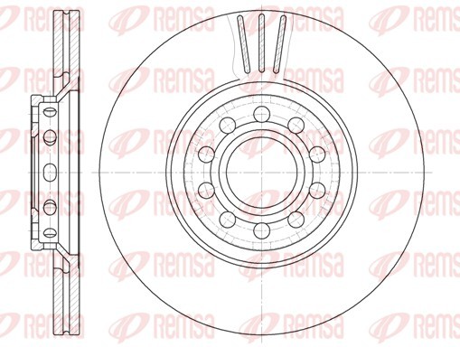 Remsa 6596.10 Brake Disc for Audi, Seat, Skoda, VW