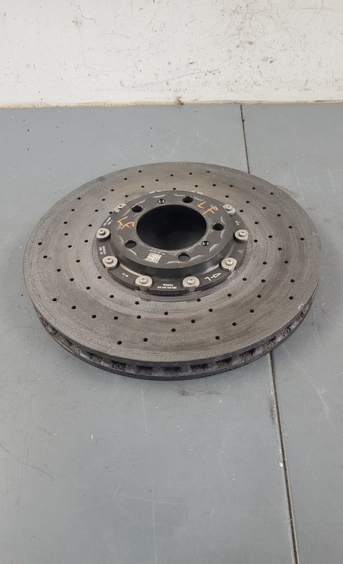2022 Porsche 911 Turbo S 992 Left Front PCCB Ceramic Brake Rotor – * #4417 L2