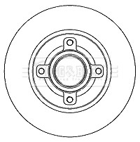 2x Brake Discs Pair Solid fits CITROEN DS3 THP, VTi Rear 1.2 1.6 1.6D 09 to 15 gallery